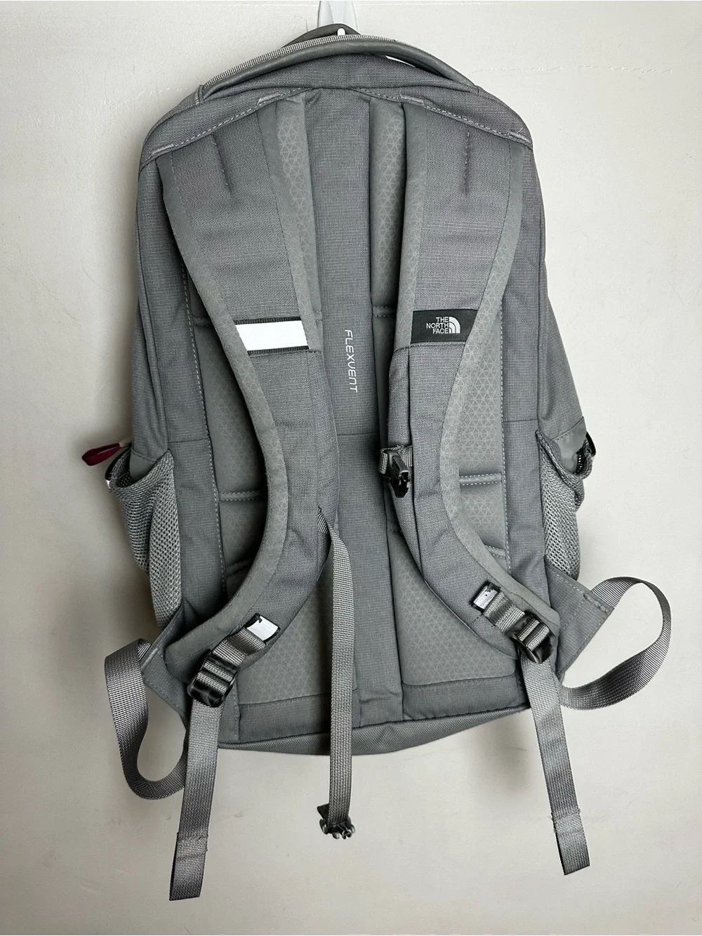 The North Face Jester Backpack in Light Gray Plum Cord Unisex Adjustable School